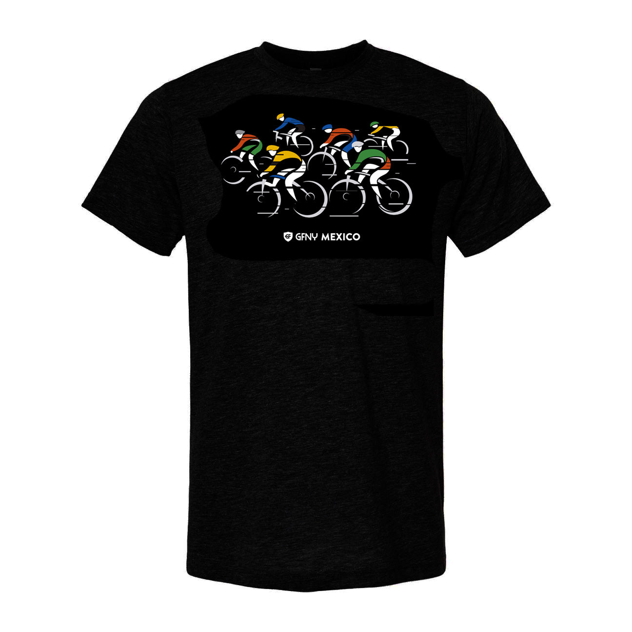 Men Black T-shirt Riders