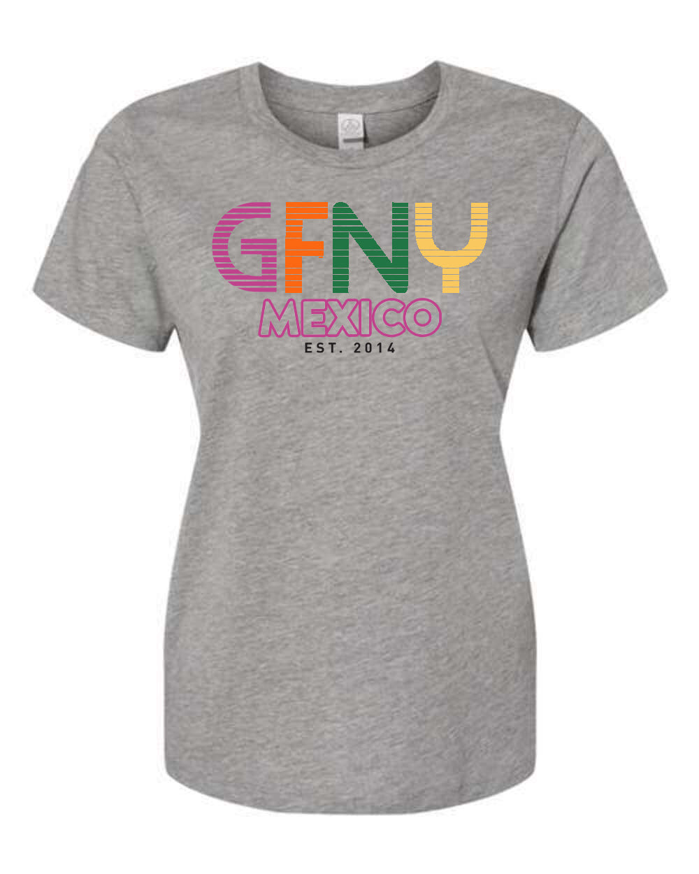 Woman Grey T-shirt GFNY Mexico Est.
