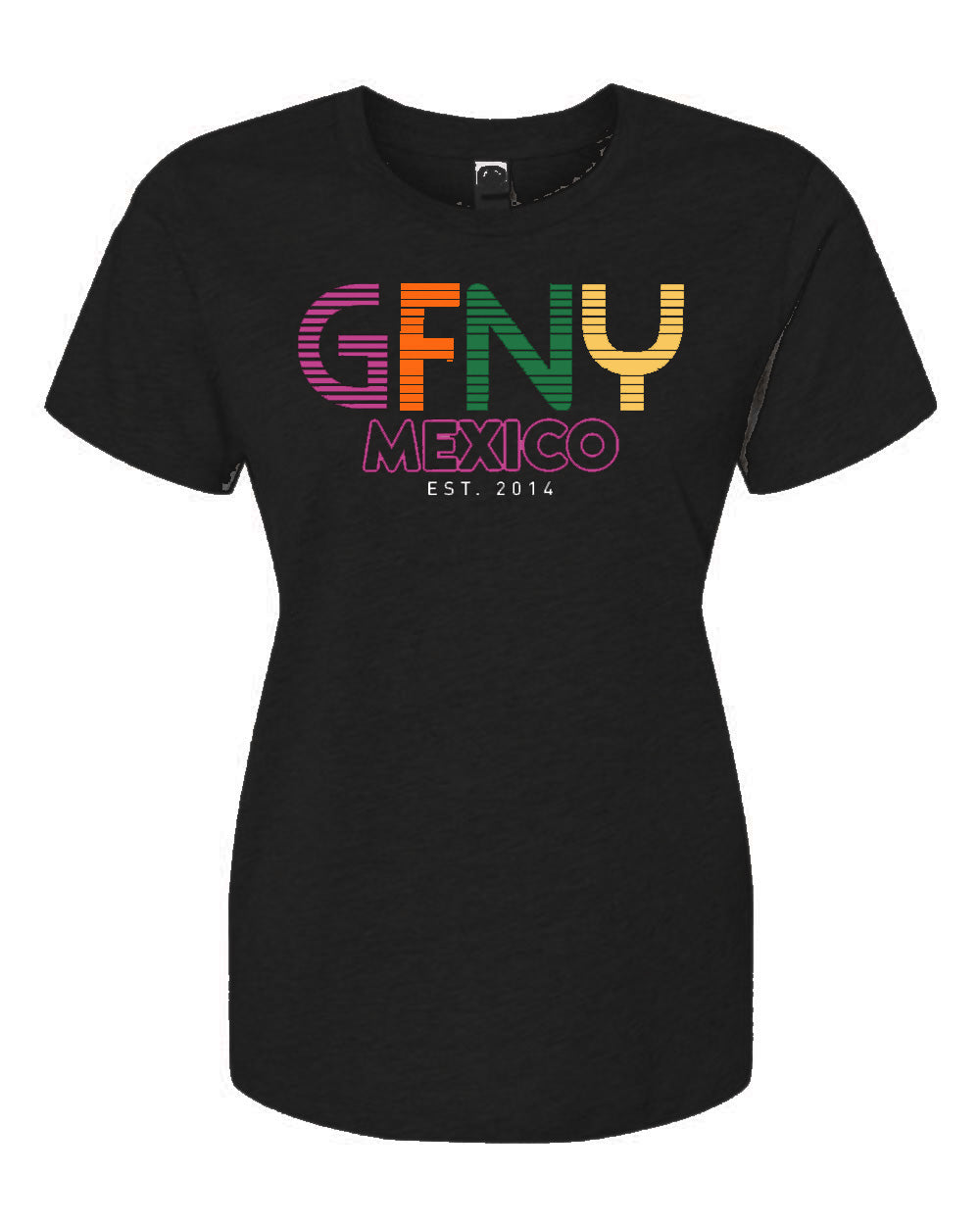 Woman Black T-shirt GFNY Mexico Est.